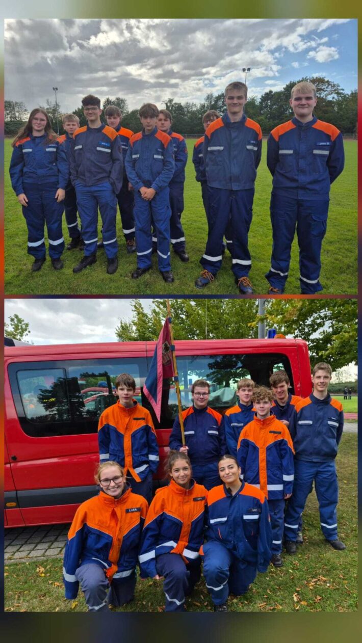 Jugendfeuerwehrmitglieder erhalten die höchste Auszeichnung der Deutschen Jugendfeuerwehr - die Leistungsspange